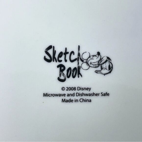 Disney Mickey Mouse Sketch Book Plates 10.5" &  8" - Picture 11 of 11